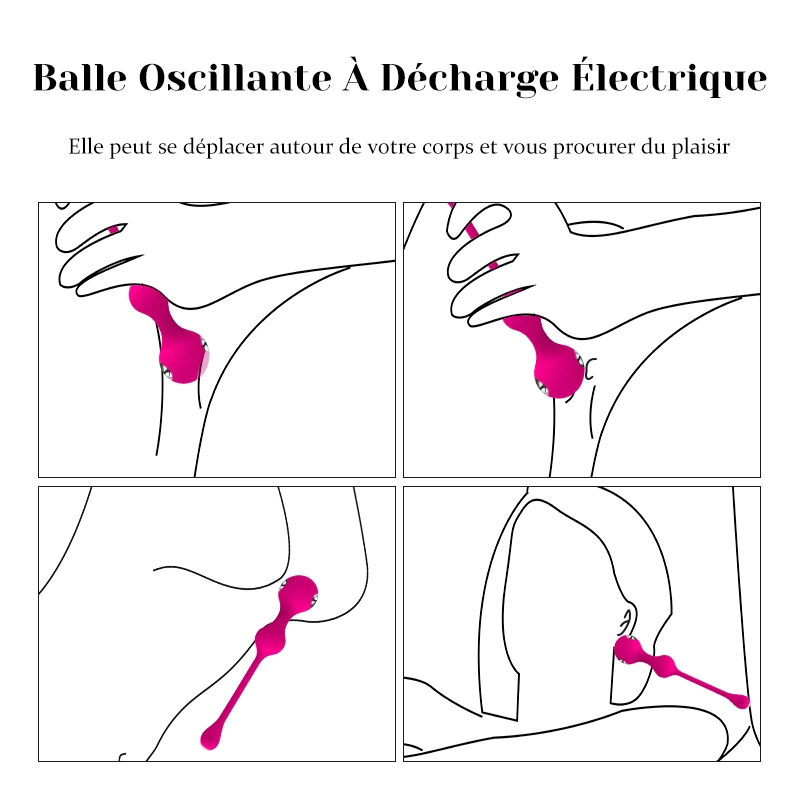 Ensemble De Boules De Geisha Électrostimulantes Pour Femmes