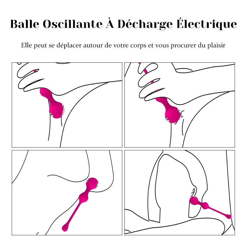 Ensemble De Boules De Geisha Électrostimulantes Pour Femmes