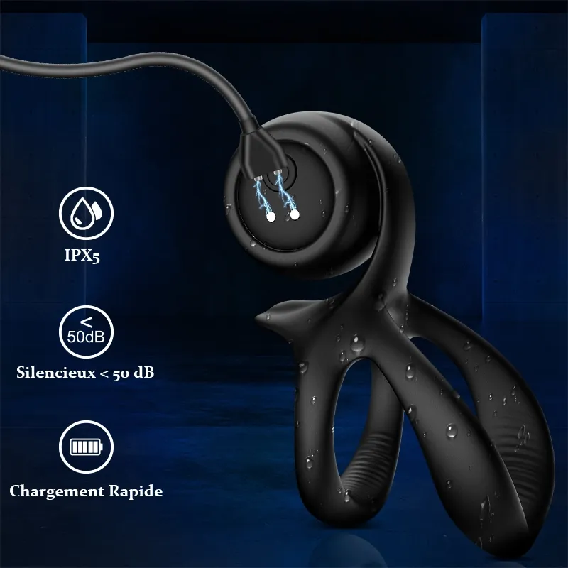 Cockring 10 Vibration pour Jouet Sexuel Solo & Couple