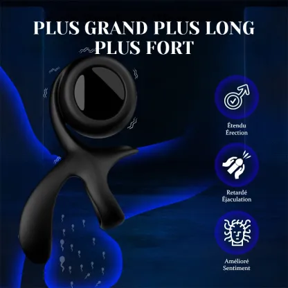 Cockring 10 Vibration pour Jouet Sexuel Solo & Couple
