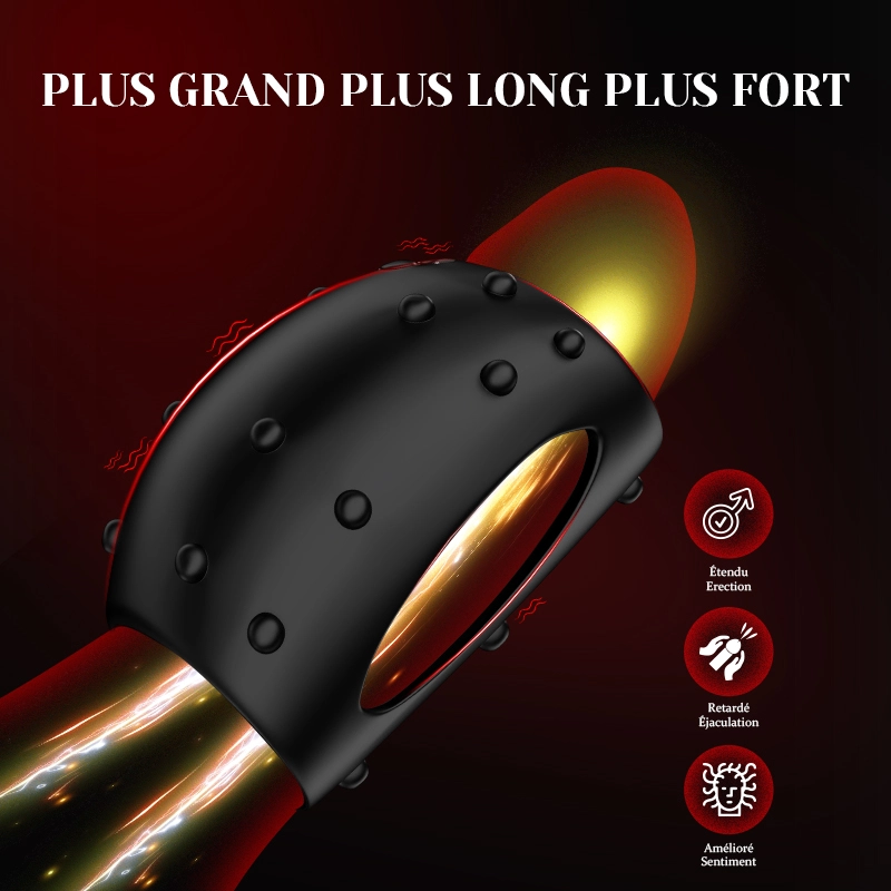 Cockring Portable avec Manchon Vibrant à 10 Vitesses