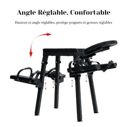 Fauteuil Tantra Extrême avec Réglage et Menottes de Poignet de Contrainte