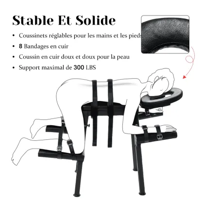 Fauteuil Tantra Extrême avec Réglage et Menottes de Poignet de Contrainte