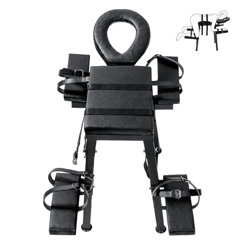 Fauteuil Tantra Extrême avec Réglage et Menottes de Poignet de Contrainte