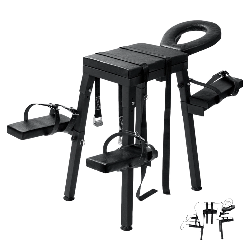 Fauteuil Tantra Extrême avec Réglage et Menottes de Poignet de Contrainte