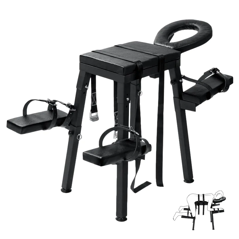 Fauteuil Tantra Extrême avec Réglage et Menottes de Poignet de Contrainte