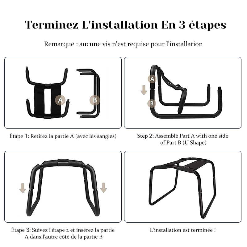 Fauteuil Tantra Rebondissant Ajustable pour un Meilleur Soutien des Positions