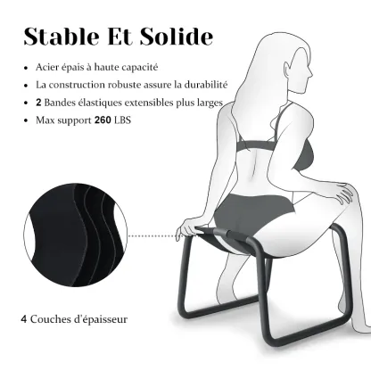Fauteuil Tantra Rebondissant Ajustable pour un Meilleur Soutien des Positions
