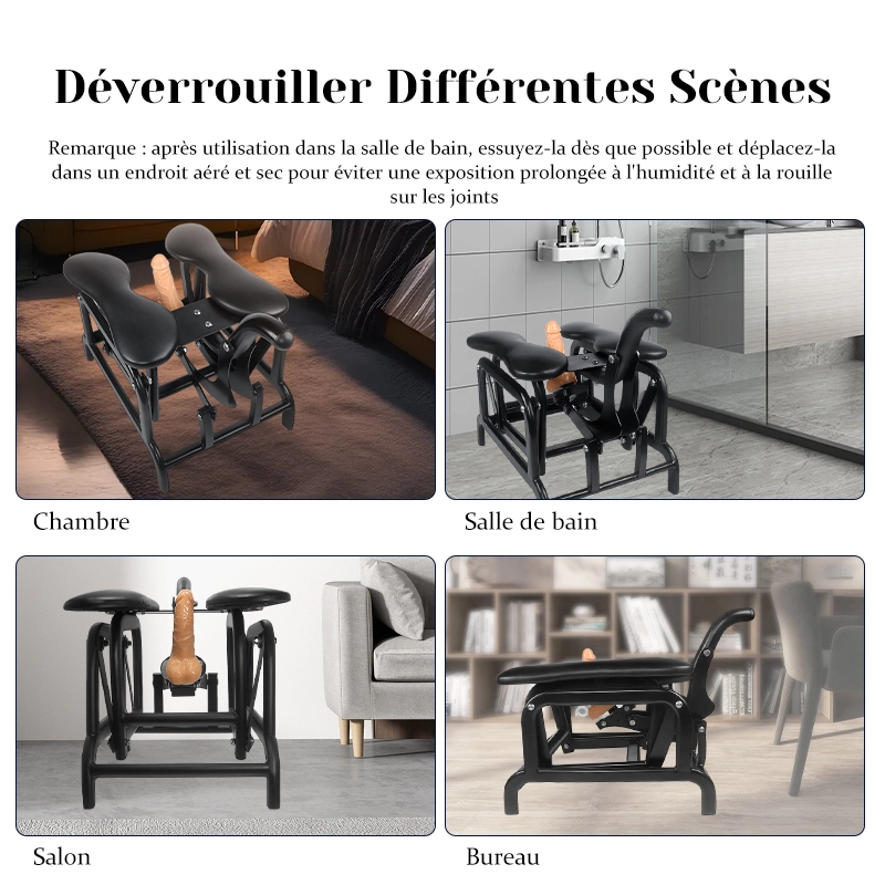 Fauteuil Tantra Robuste à Bascule avec Dildo