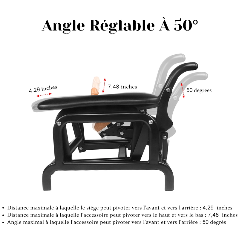 Fauteuil Tantra Robuste à Bascule avec Dildo