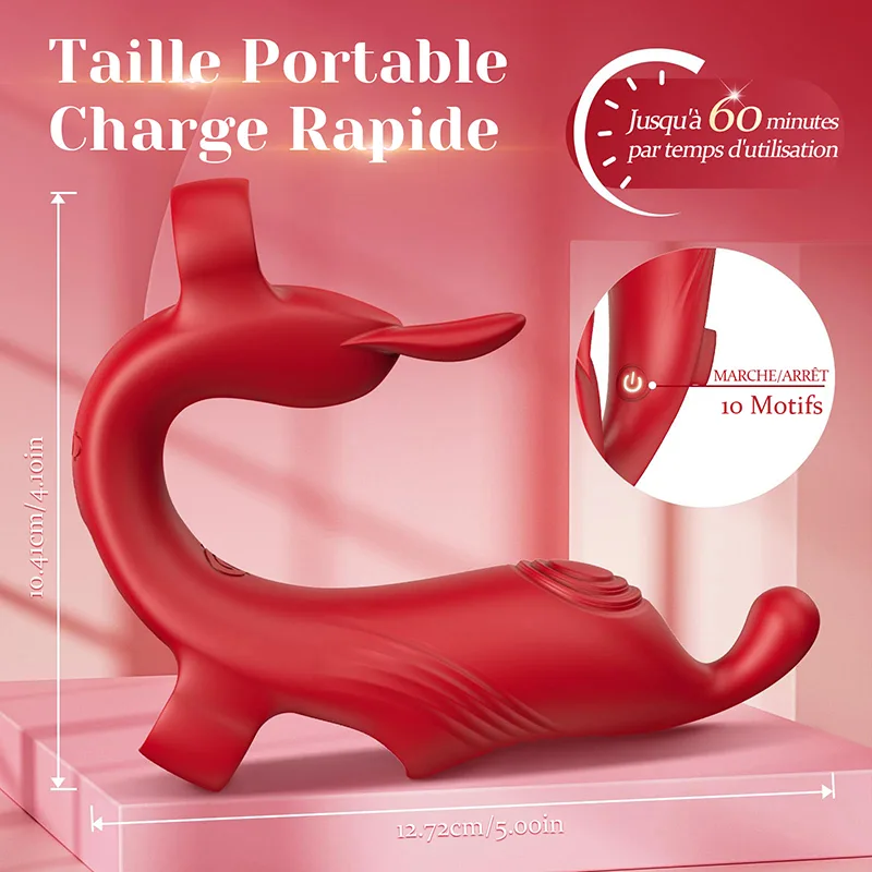 Finger Vibrator À 10 Modes De Vibration Puissants Portable