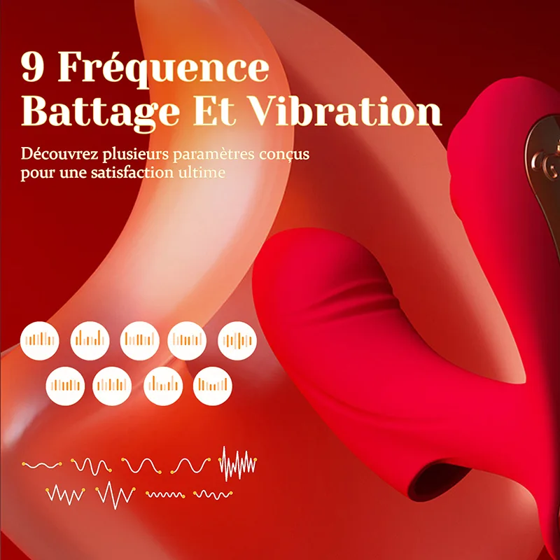 Finger Vibrator À Contrôle APP Avec Fonctions De Battement Et De Vibration