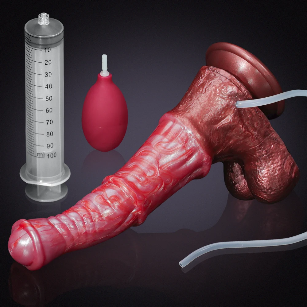 Gode ​​Cheval éjaculation Silicone 24,5 cm
