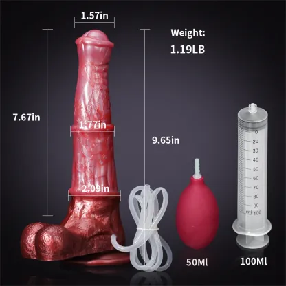 Gode ​​Cheval éjaculation Silicone 24,5 cm