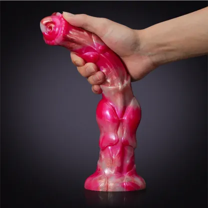 Gode ​​Cheval Réaliste en Silicone à Gros Nœuds 30cm 