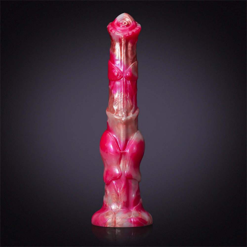 Gode ​​Cheval Réaliste en Silicone à Gros Nœuds 30cm 