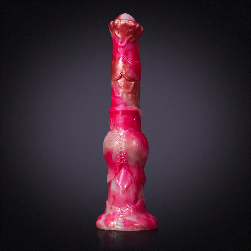 Gode ​​Cheval Réaliste en Silicone à Gros Nœuds 30cm 