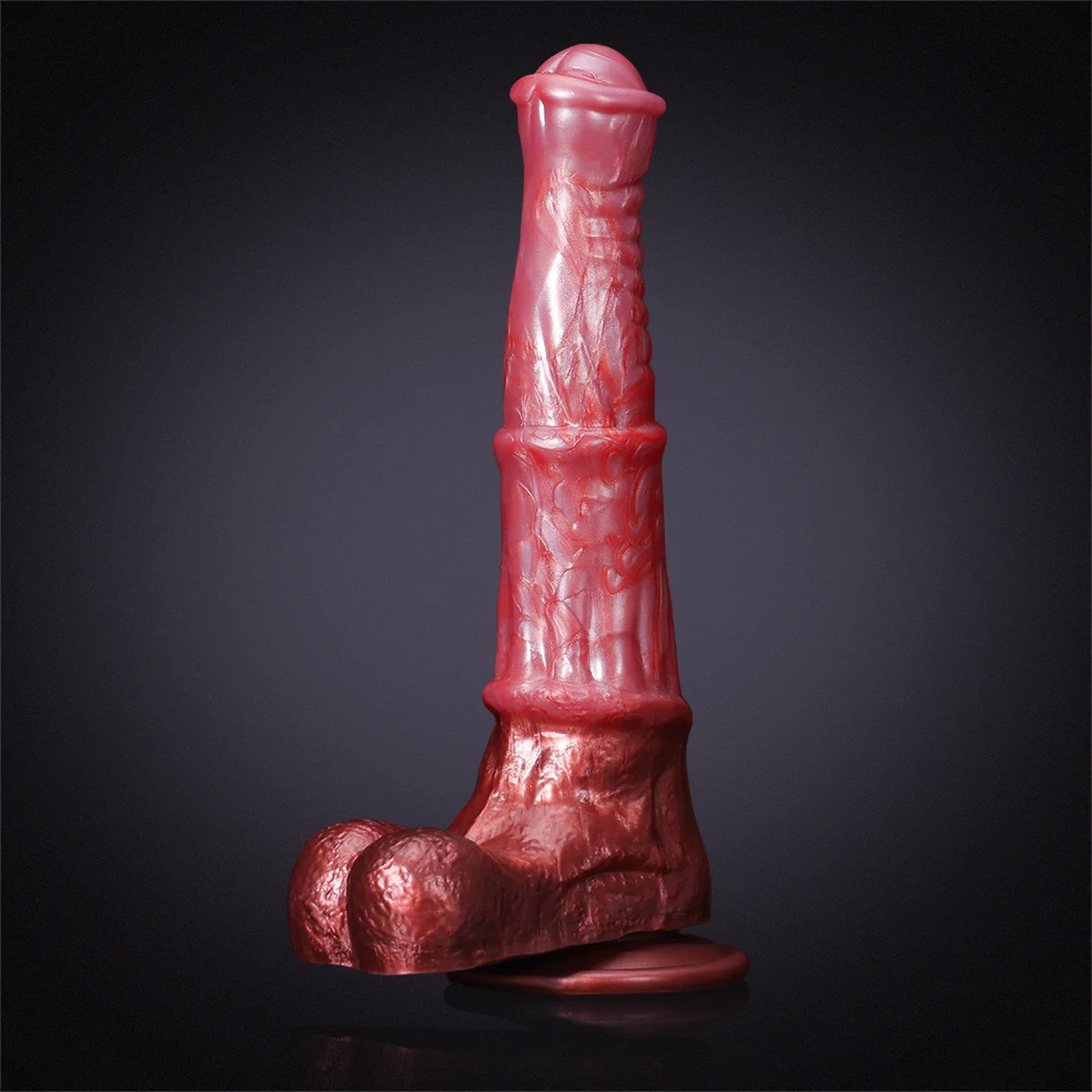 Gode ​​Cheval Rose Réaliste 24,5 cm