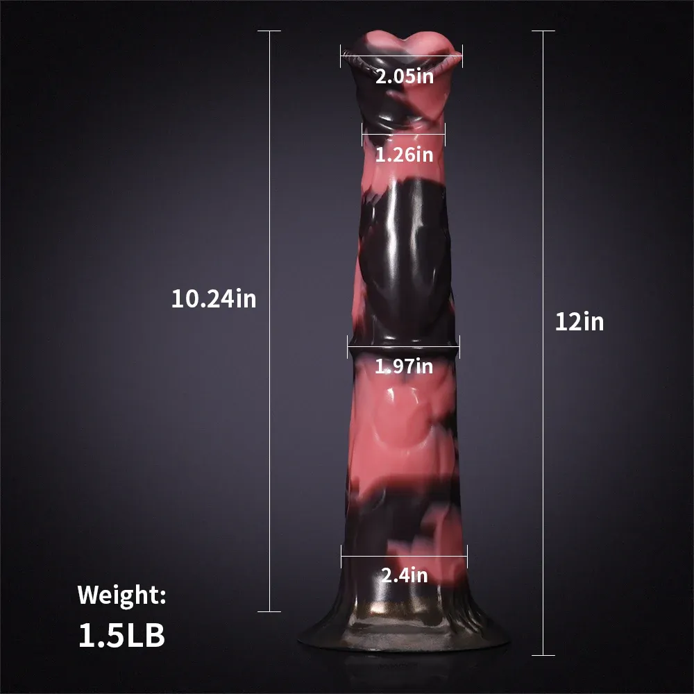 Gode ​C​heval en Silicone à Tige Musculaire Ultra-Réaliste 30.5cm