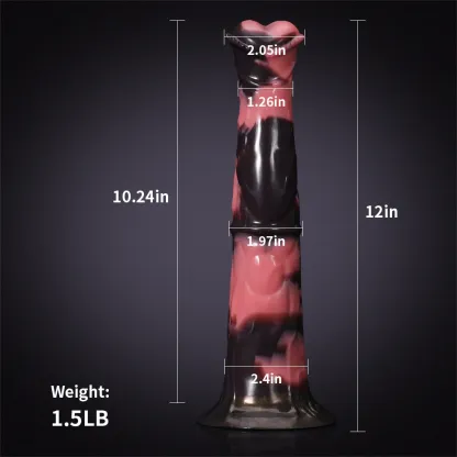 Gode ​C​heval en Silicone à Tige Musculaire Ultra-Réaliste 30.5cm