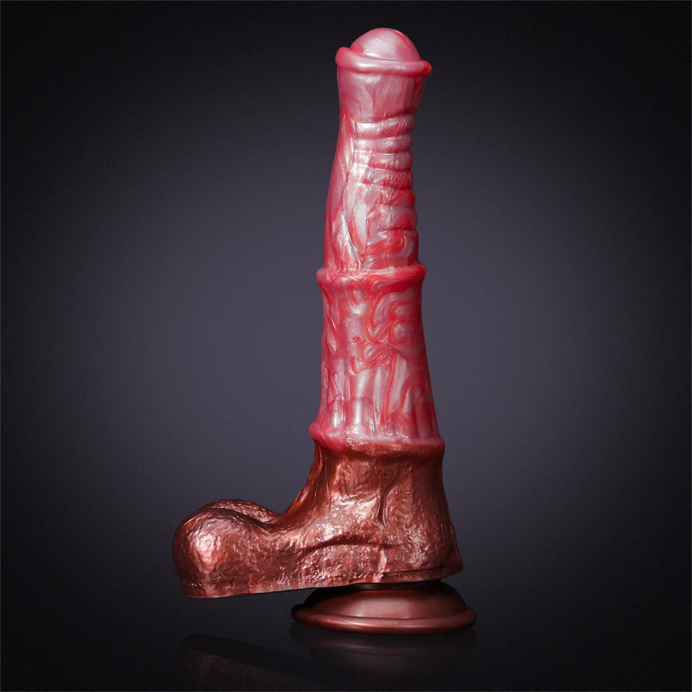 Gode ​​Cheval Rose Réaliste 24,5 cm