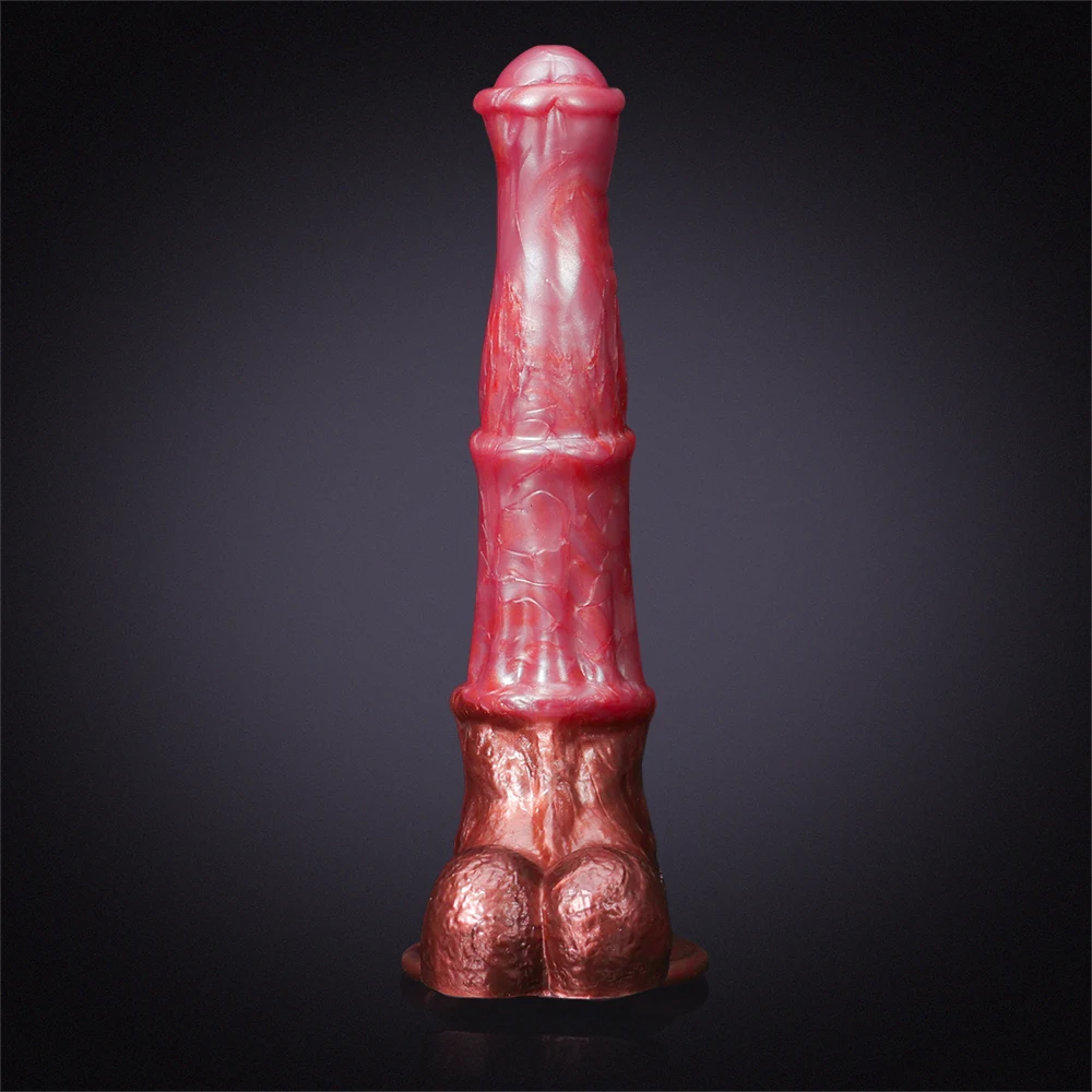 Gode ​​Cheval Rose Réaliste 24,5 cm