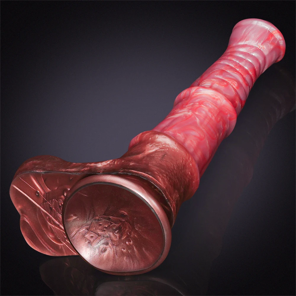 Gode ​​Cheval Rose Réaliste 24,5 cm