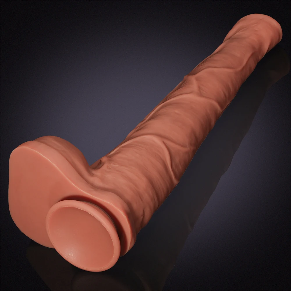 Gode ​​Cheval Ultra Long en Silicone 38,5 cm