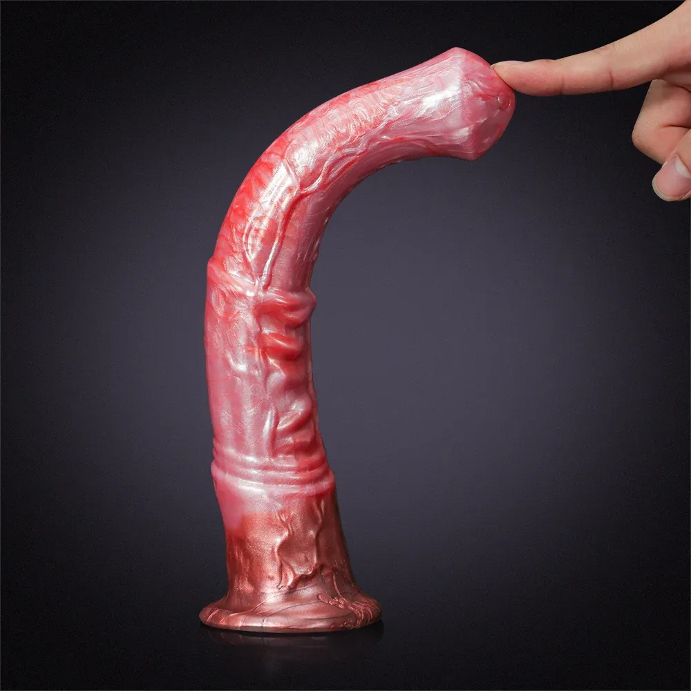 Gode ​​Cheval en Silicone Souple et Réaliste 29,5 cm