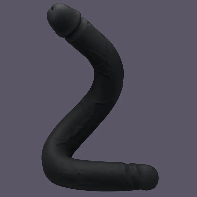 Gode ​​Double Extra Long en Silicone Liquide 49cm