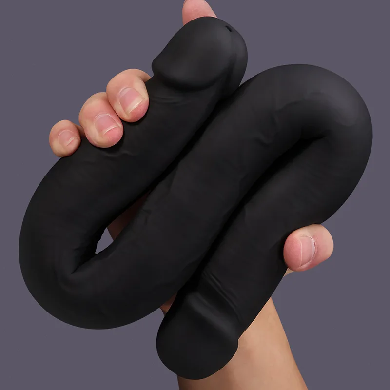 Gode ​​Double Extra Long en Silicone Liquide 49cm