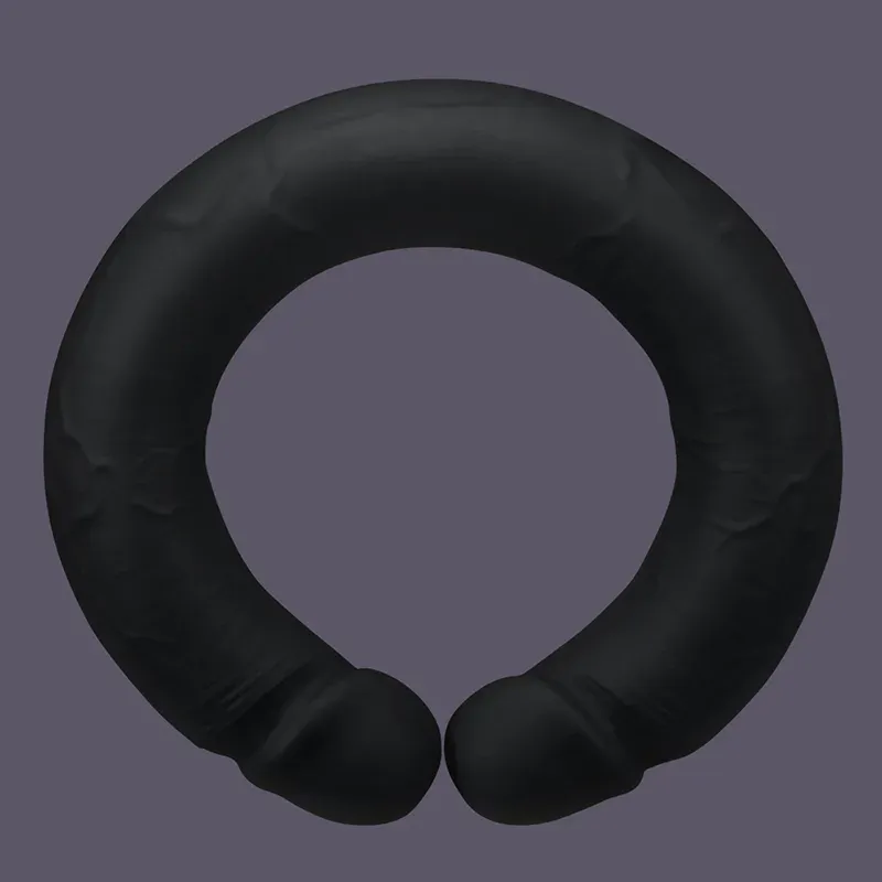 Gode ​​Double Extra Long en Silicone Liquide 49cm