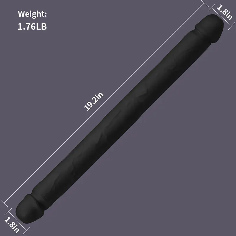 Gode ​​Double Extra Long en Silicone Liquide 49cm