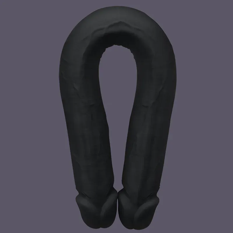Gode ​​Double Extra Long en Silicone Liquide 49cm
