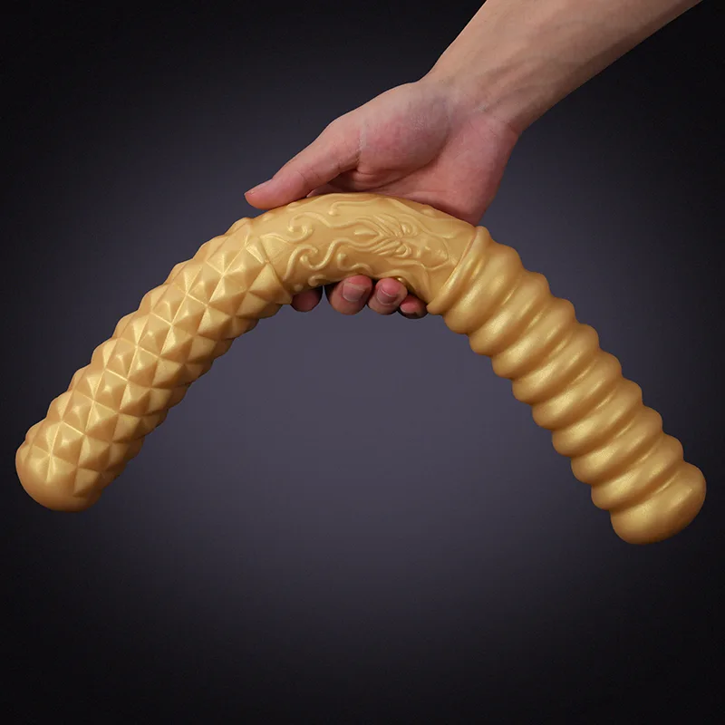 Gode ​​Double Silicone Doré 46cm