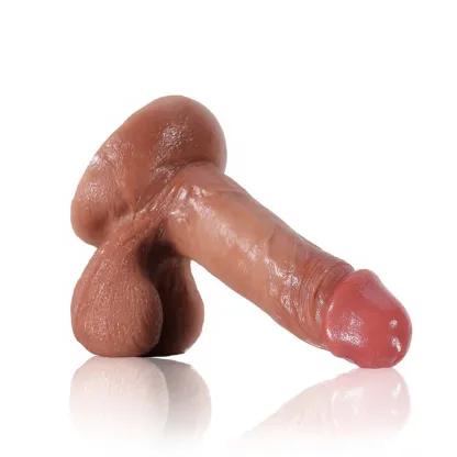 Gode Anal Réaliste Petit Silicone avec Ventouse 16.51cm 