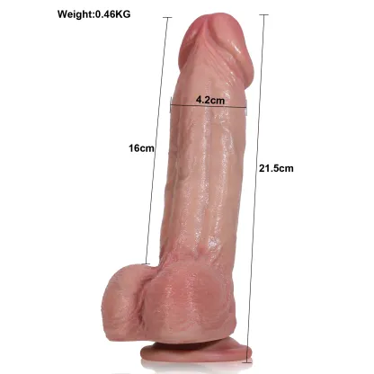 Gode Anal Réaliste Souple avec Ventouse 21.5cm
