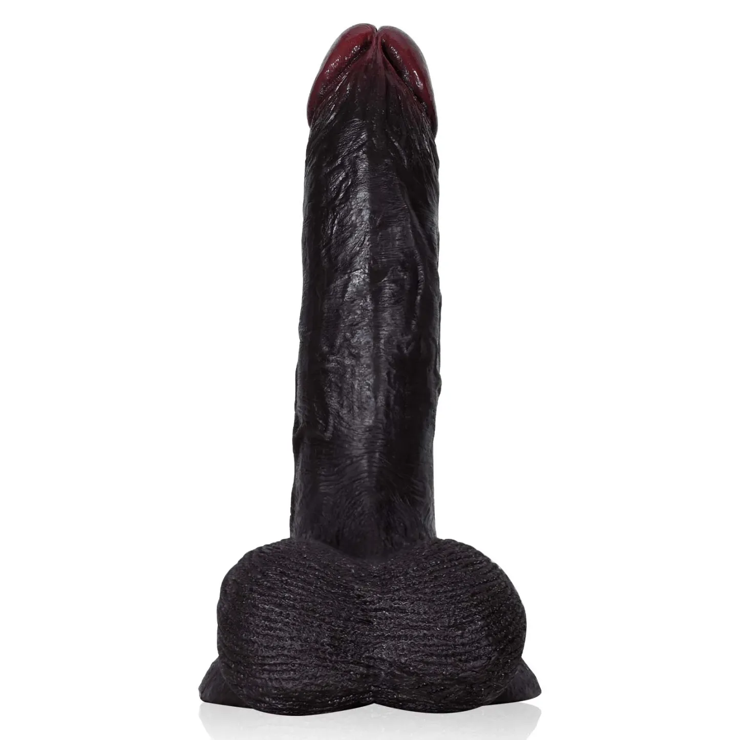 Gode Anale Realiste Noir Souple avec Ventouse 22cm