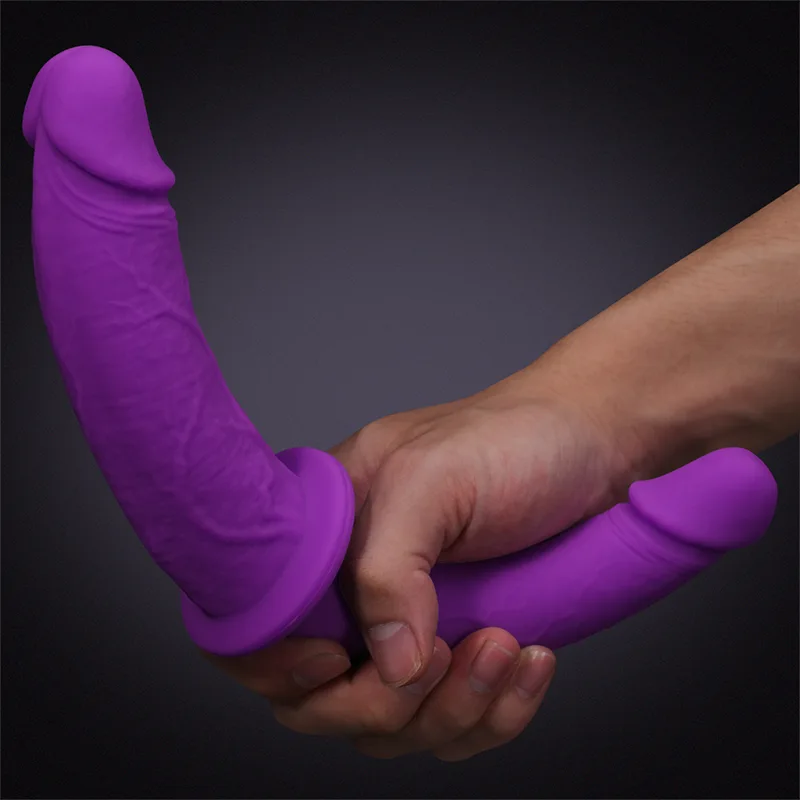 Gode Double en Silicone Violet Ultra Réaliste 30.5cm