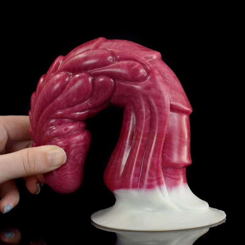 Gode Dragon Pointu Réaliste en Silicone 21,2 cm