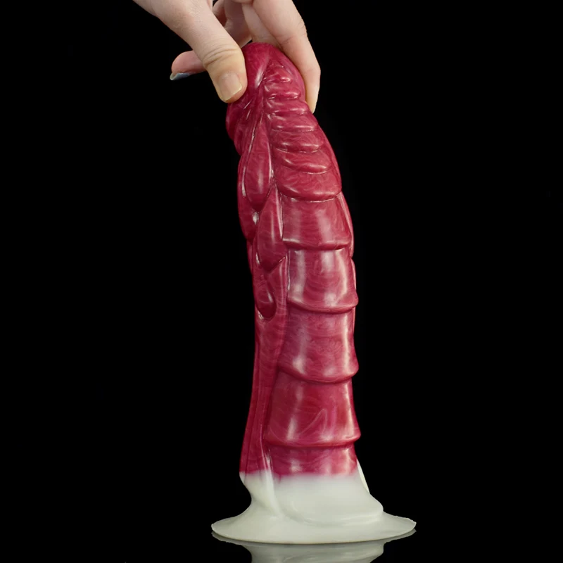 Gode Dragon Pointu Réaliste en Silicone 21,2 cm