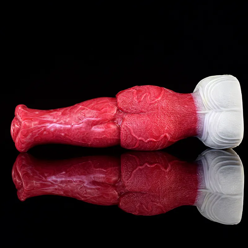 Gode Dragon en Silicone avec Gros Nœud Réaliste 23,3 cm