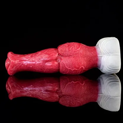 Gode Dragon en Silicone avec Gros Nœud Réaliste 23,3 cm