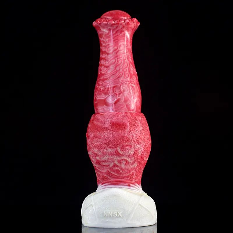 Gode Dragon en Silicone avec Gros Nœud Réaliste 23,3 cm