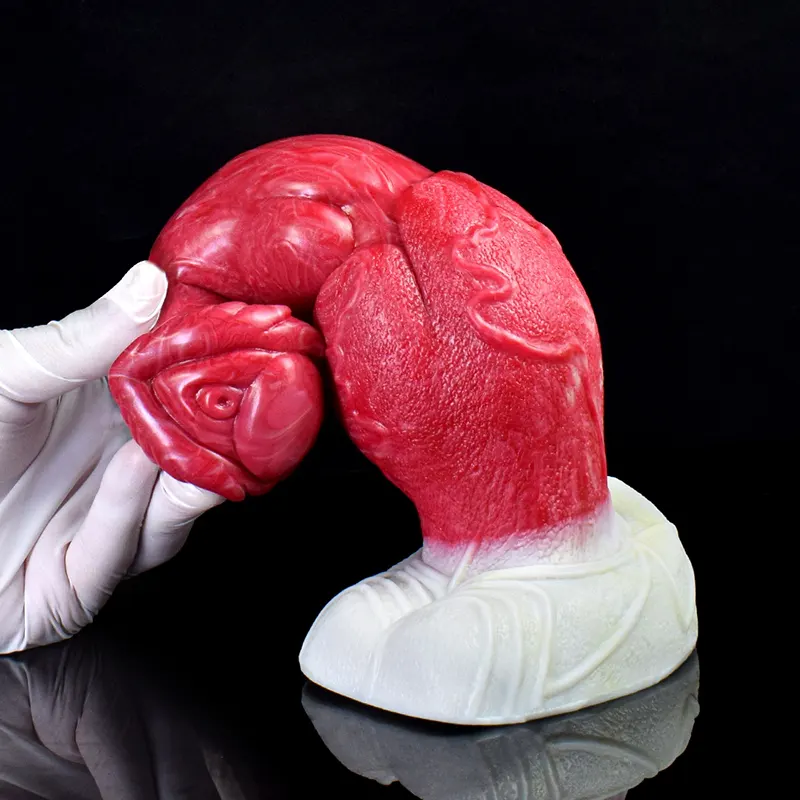 Gode Dragon en Silicone avec Gros Nœud Réaliste 23,3 cm
