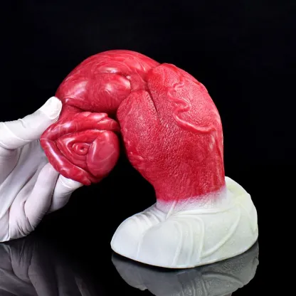 Gode Dragon en Silicone avec Gros Nœud Réaliste 23,3 cm