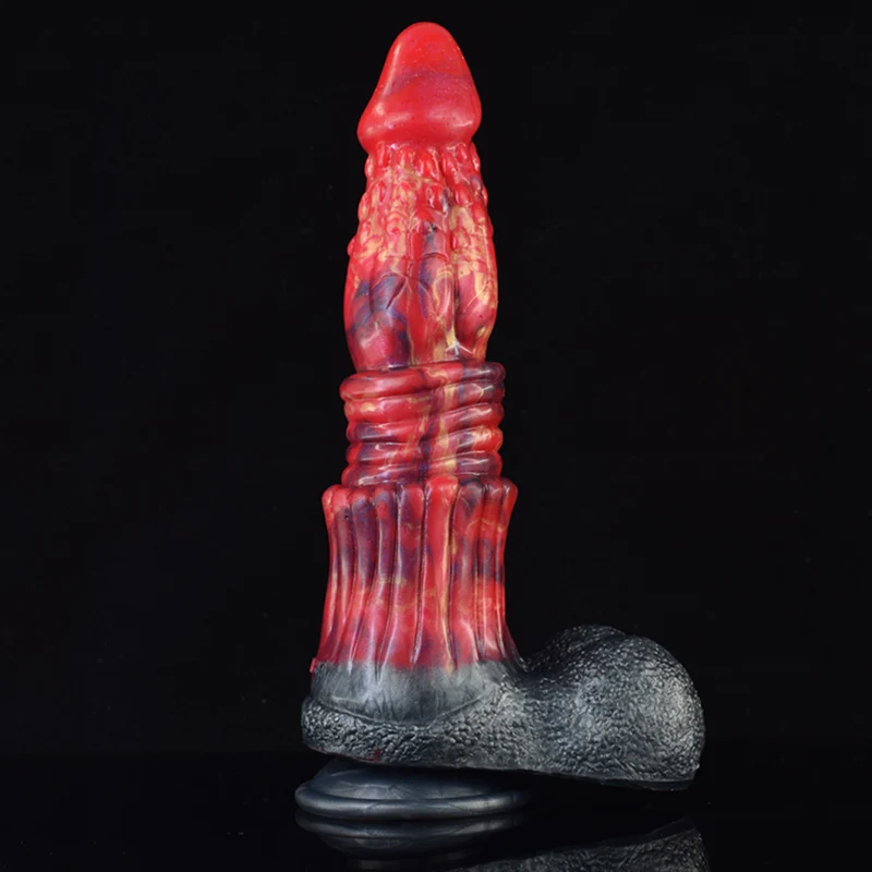 Gode Dragon en Silicone avec Testicules Réalistes 26,5 cm