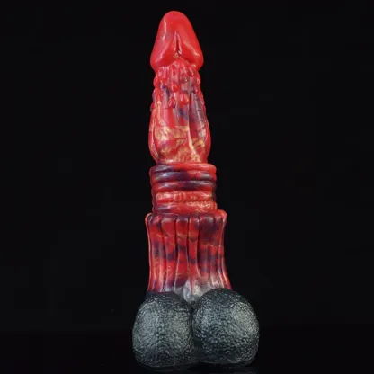 Gode Dragon en Silicone avec Testicules Réalistes 26,5 cm