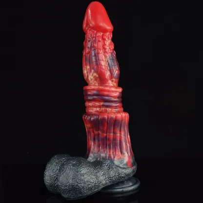 Gode Dragon en Silicone avec Testicules Réalistes 26,5 cm