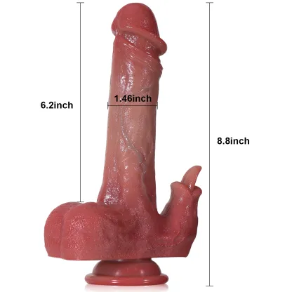 Gode Lapin Vibrant Électrique en Silicone 22.35cm